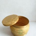 Round Bamboo Storage