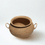 Handwoven Basket with Handle