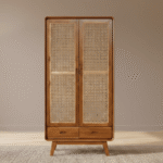 Natural Wardrobe with Rattan